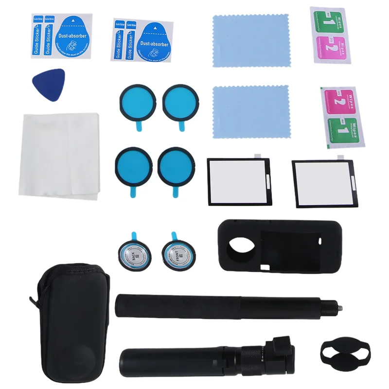 

ABZZ-Selfie Stick For Insta360 X3 Lens Protector Cover For Insta360 X3 Accessories Screen Protector Film