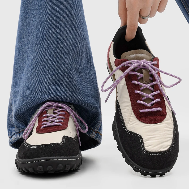 New Men Casual Sports Shoes Men Lace-up Soft-soled Lightweight Comfortable Stylish Casual Shoes Travel Hiking Shoes Sizes 38-46