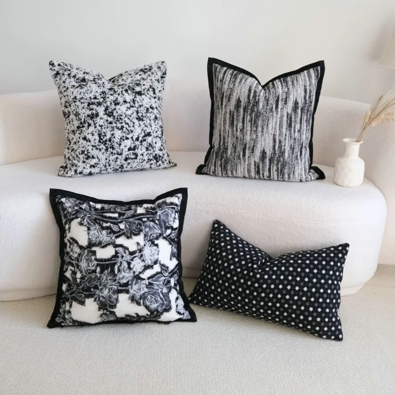 Nordic Modern Simple Bohemian Throw Pillowcase Yarn-dyed Striped Polyester Ethnic Wind Cushion Cover