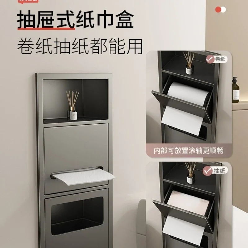 Insert toilet tissue niche, toilet trash can niche 4