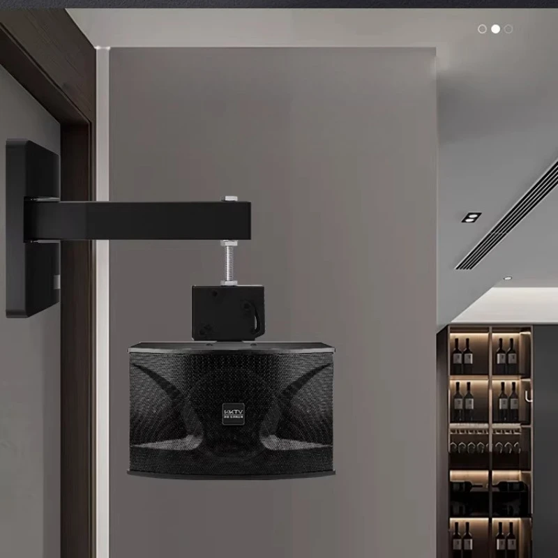 

Professional Stage Speaker Holders Heavy Duty Reinforced Bracket for Karaoke Adjustable Wall Mount Stand for Loudspeakers