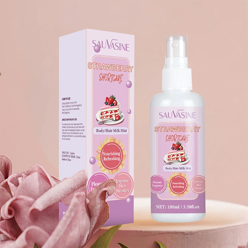 Spray corporal De leche dulce marca diaria De larga duración fresa fresca Eau De Toilette Popular crema De coco Spray hidratante 100ml