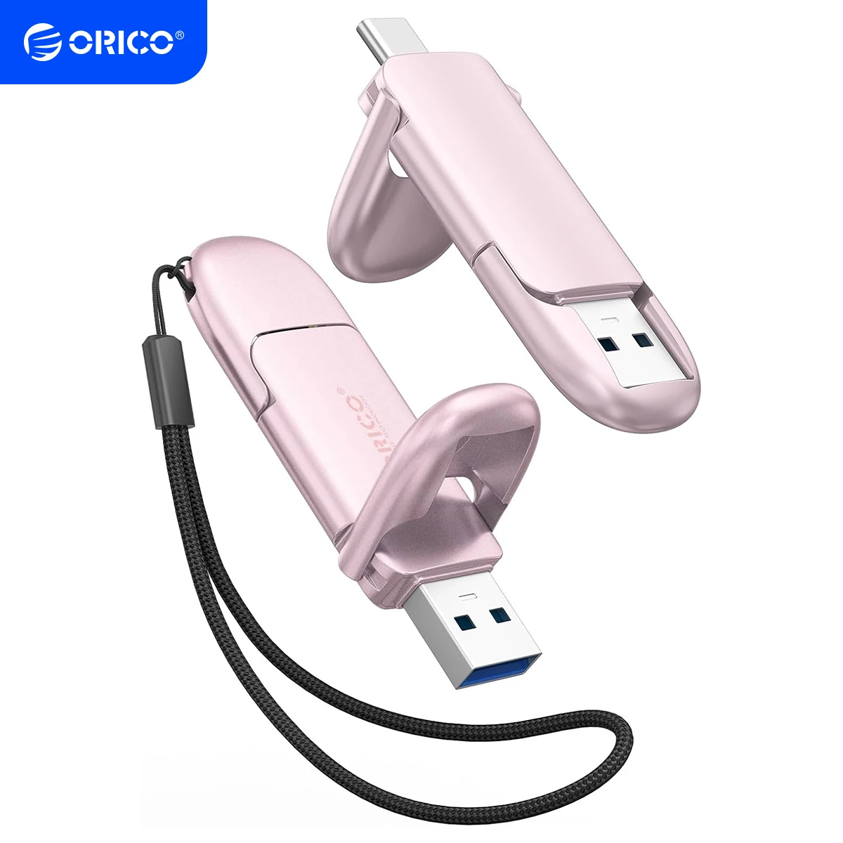 ORICO 128GB NEO USB C Flash Drive up to 150MB/s Thumb Drive Memory Stick Dual USB3.2 Flash Drive for MacBook Neo