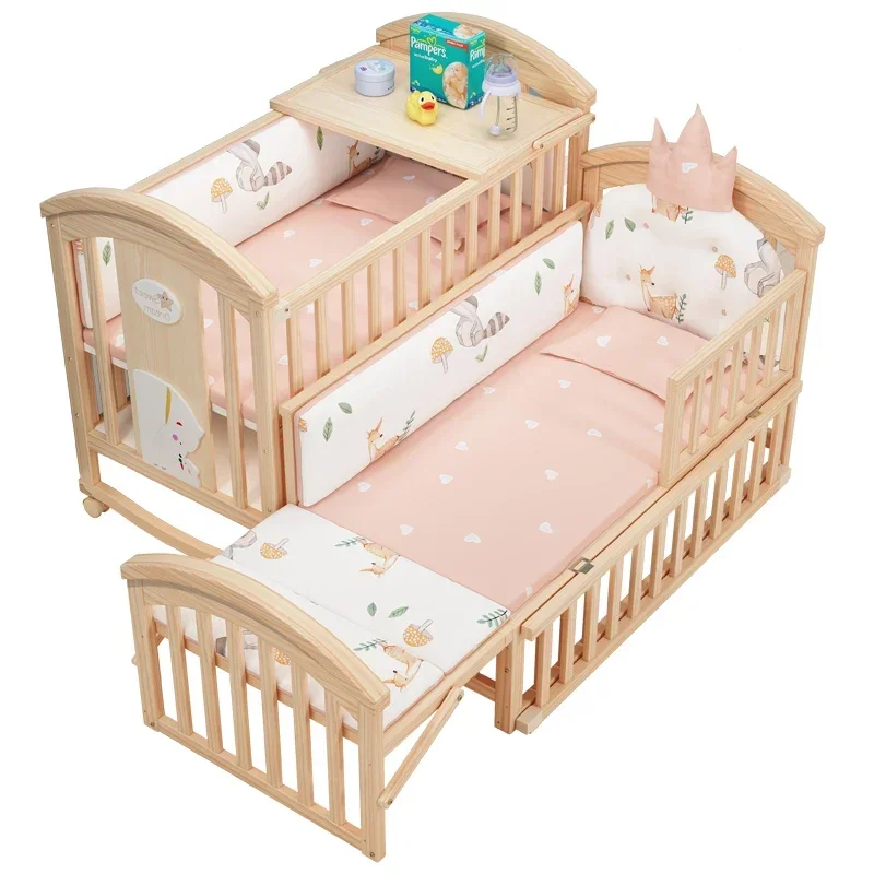 Childrens Baby Care Tools Children's Individual Bed Lightweight Strollers Juvenile Family Cribs Newborn Litera Items Furniture
