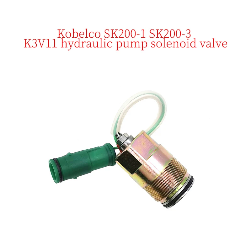 

Construction Machinery Excavator Accessories Suitable for Kobelco SK200-1 SK200-3 K3V11 Hydraulic Pump Solenoid Valve Round Plug