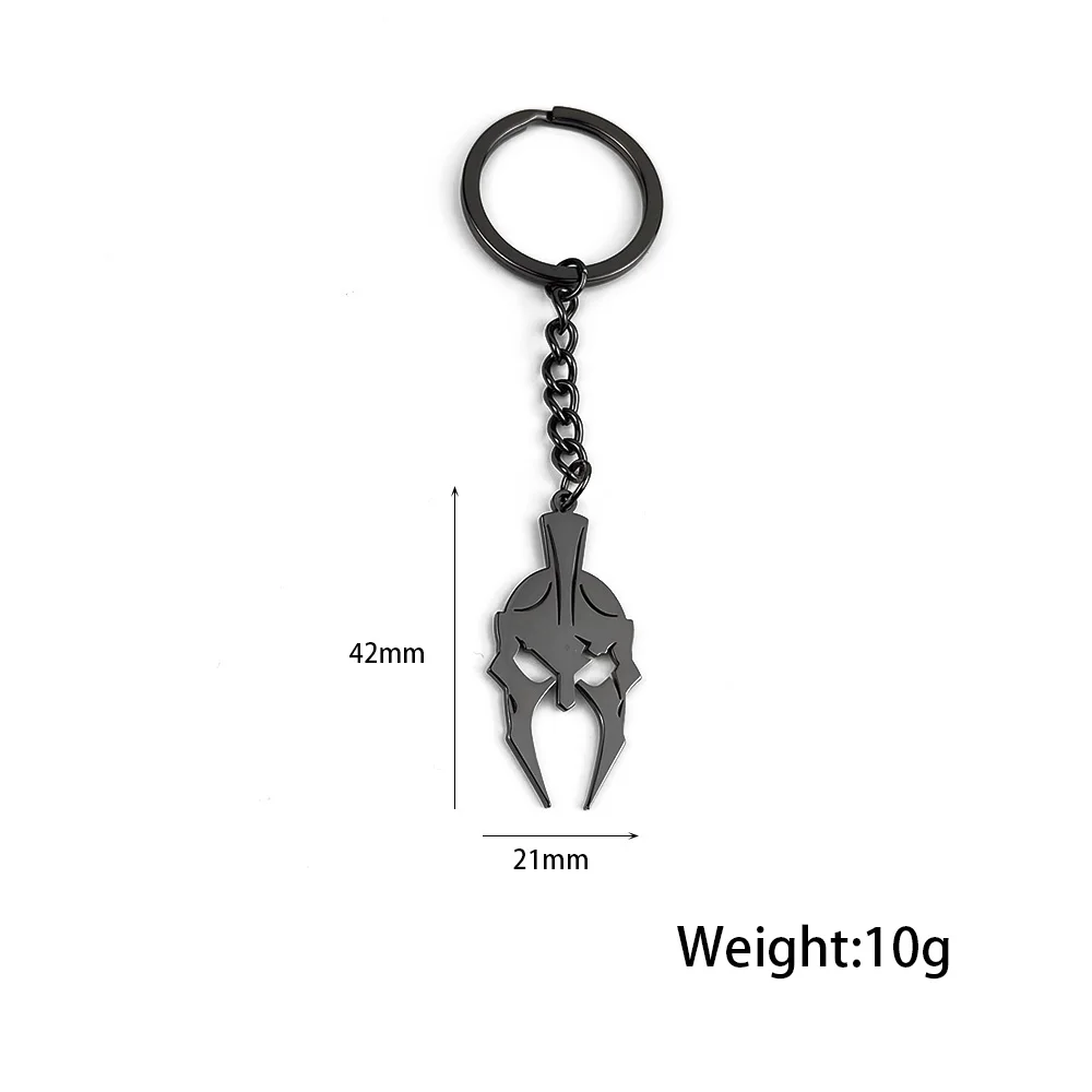 Vintage Roman Warrior Helmet Sparta Keychain KeyRing Women Man Accessories Jewelry Bag Pendant Family Gift