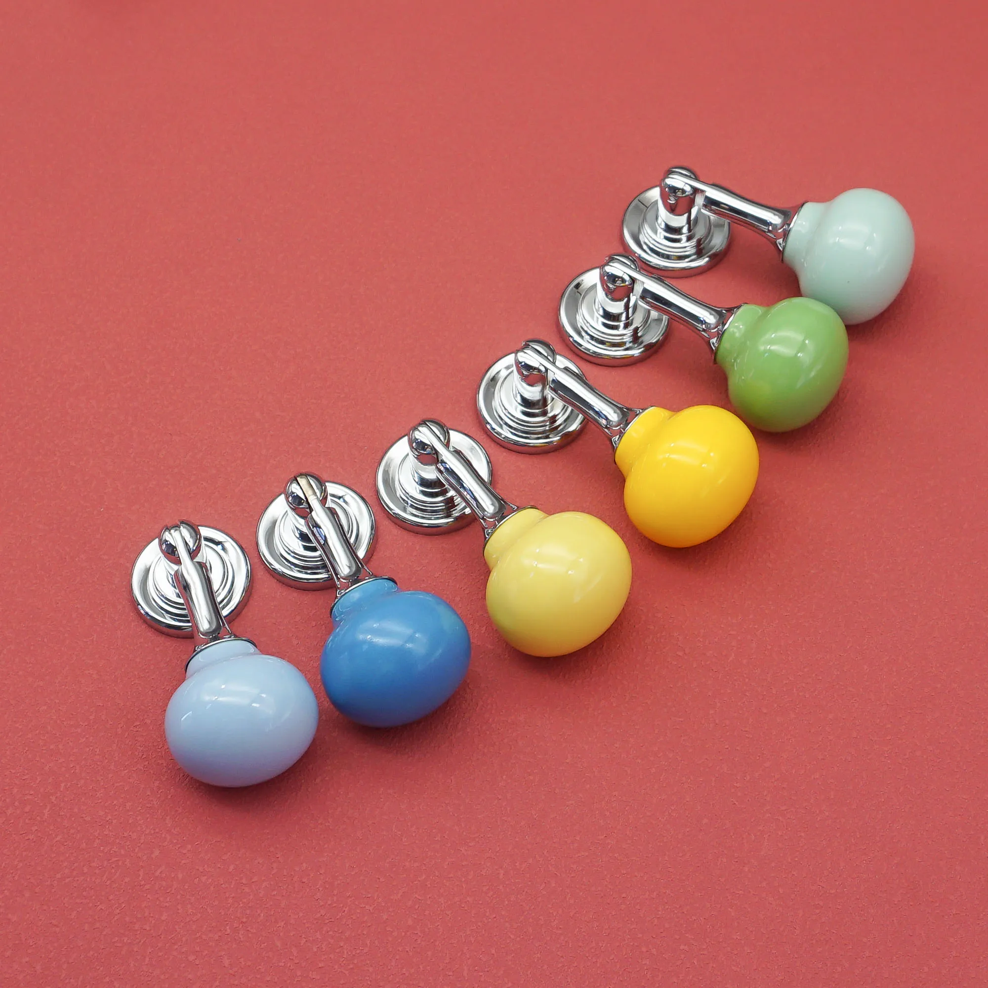 เซรามิคตู้จับทองเหลือง Chrome  - Furniture Hardware Drop Pulls บทวิจารณ์และราคา