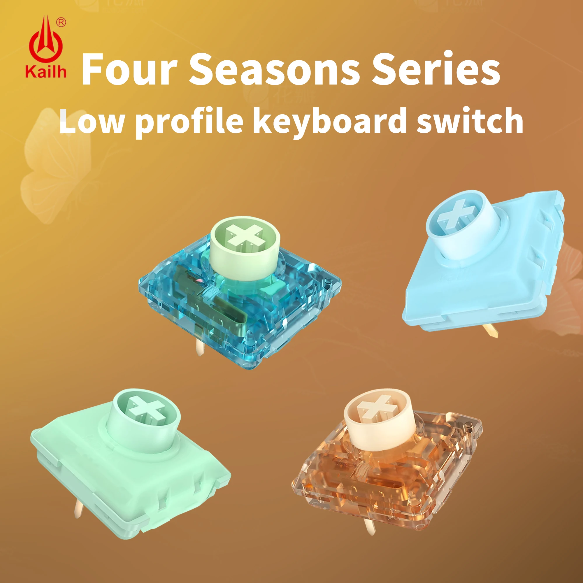 

Низкопрофильный переключатель Kailh 1353, весна, лето, осень, зима, мини-переключатель, линейный клик, тактильная механическая клавиатура, переключатели Hitbox