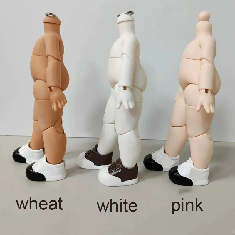 Small Lantern Shape BJD DOLL Body 16cm Cartoon Doll White Pink Suntan Skin Joint Body DIY Animated Characters Replacement Doll