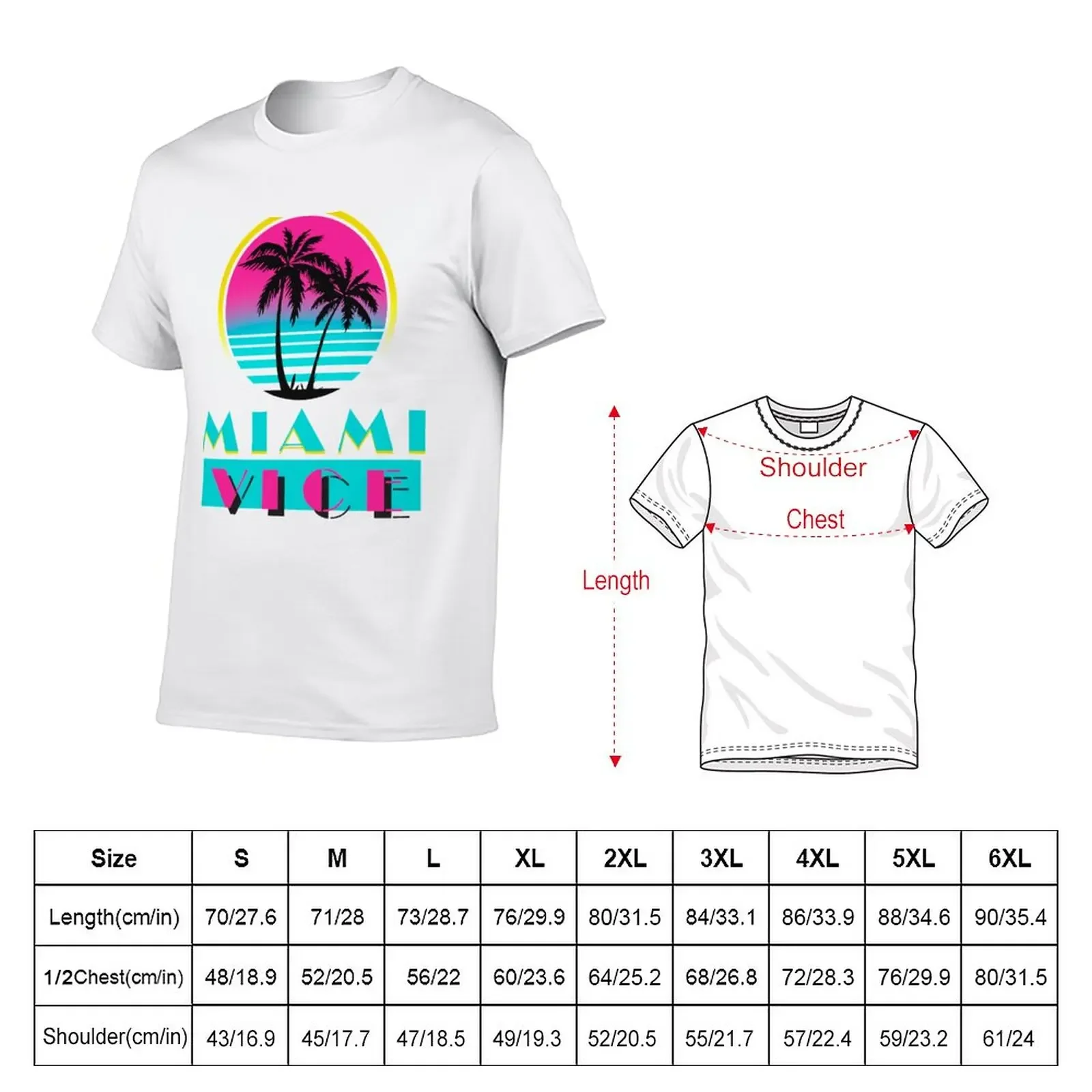 Miami Vice T-Shirt customized t shirts T-shirt short Short t-shirt t-shirts man mens cotton t shirts