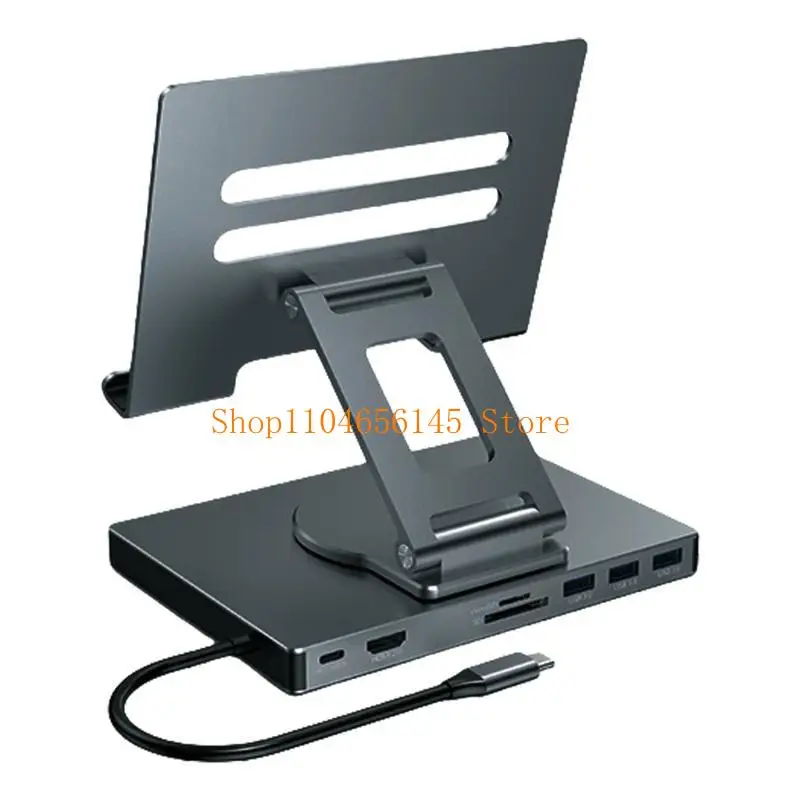 5asd 8/9 في 1 USB C HUB حامل للأجهزة اللوحية محطة إرساء 4K 60 هرتز USB3.0 5Gbps 1000Mbps إيثرنت حامل نقل البيانات للأجهزة