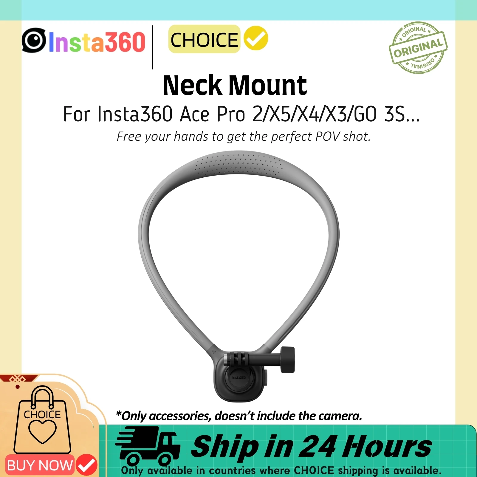 Adattatore Magnetico Insta360 X5 Supporto Magnetico A Sgancio Rapido Per Insta360 X5/X4 – In Lega Di Alluminio, Stabile E Leggero, Per Action Cam