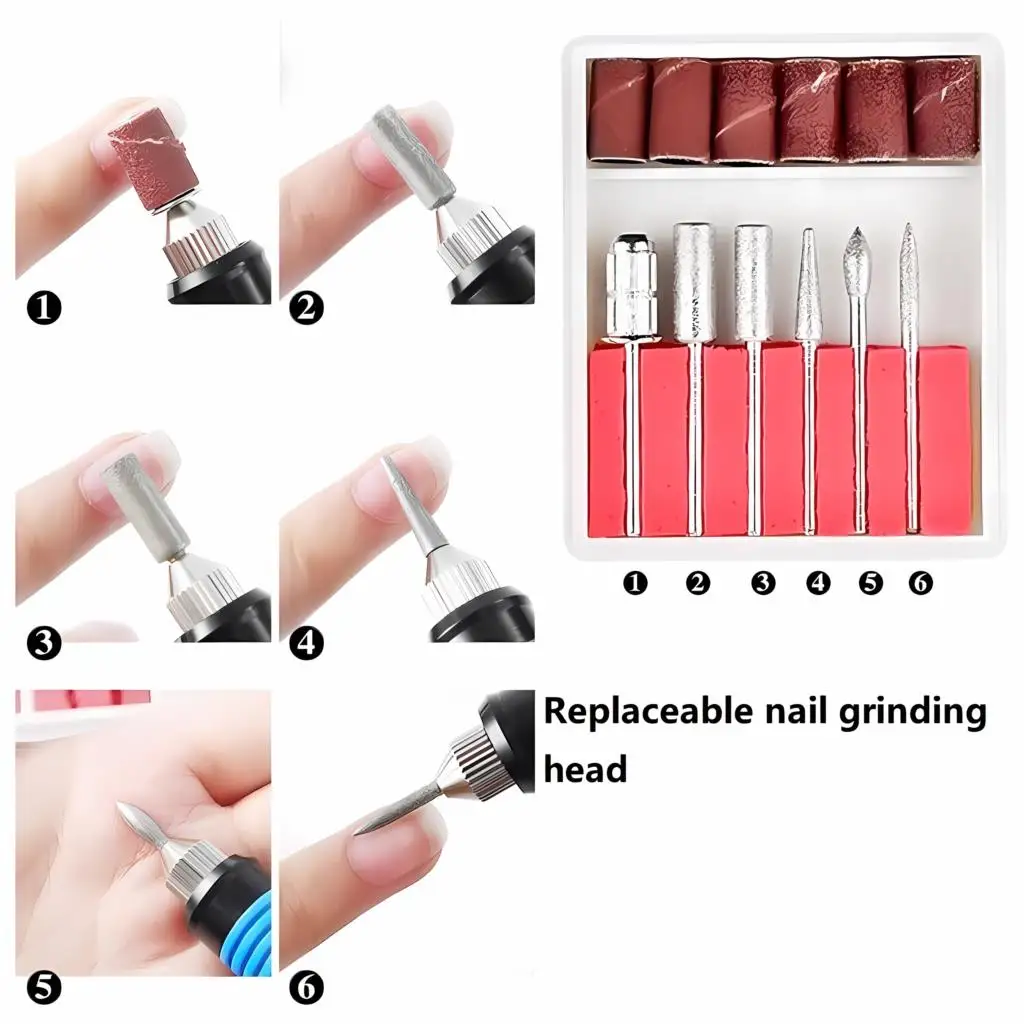 20000 RPM Nail Drill Machine Set Electric with Accessory Nail Drill Bit Nail Tools Kit, Easy to Remove Nail Polish