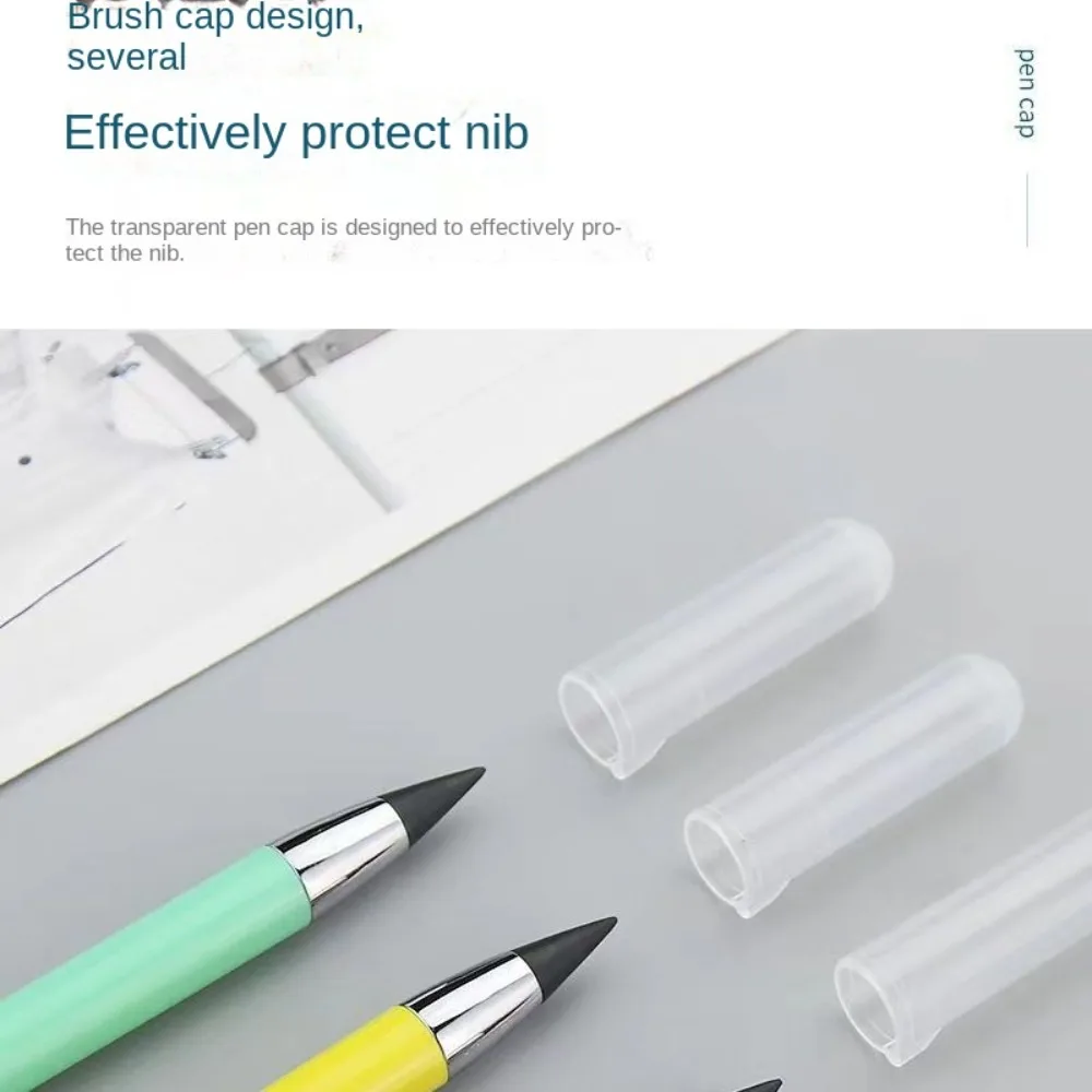 Reusable Unlimited Writing Pencil Solid Color Wear Resistant Eternal Pencil Cute Kawaii Forever Pencil Writing