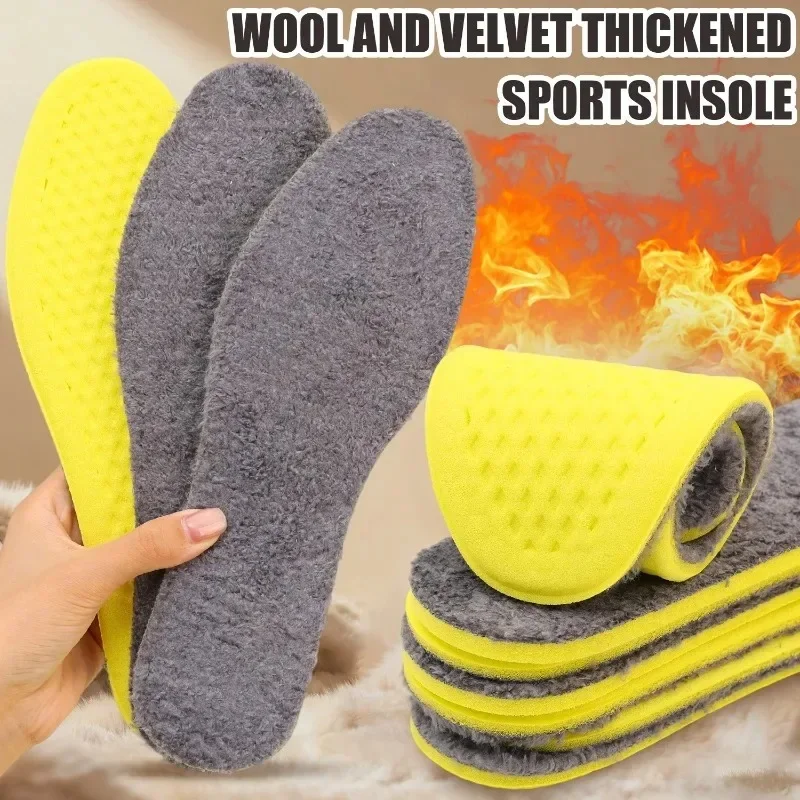 1-5Pairs Self Heating Insoles for Winter Sports Shoes Snow Boots Warm Thermal Cushioned Plush Inserts Unisex Adult Foot Warmth