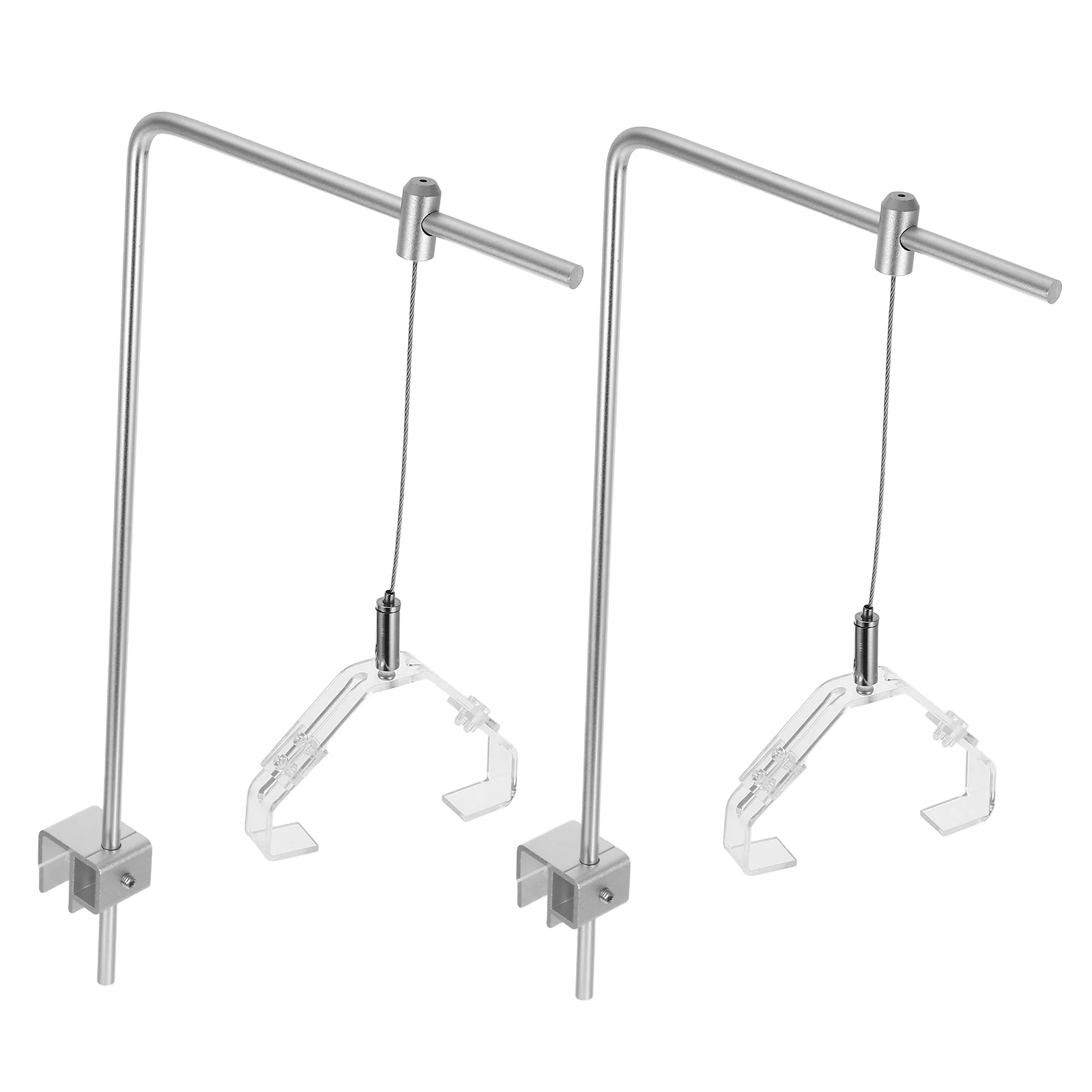 

2pcs Fish Tank Light Bracket Aquarium Lamp Rack Aluminum Adjustable Height Stand for Saltwater Freshwater Lighting Accessories