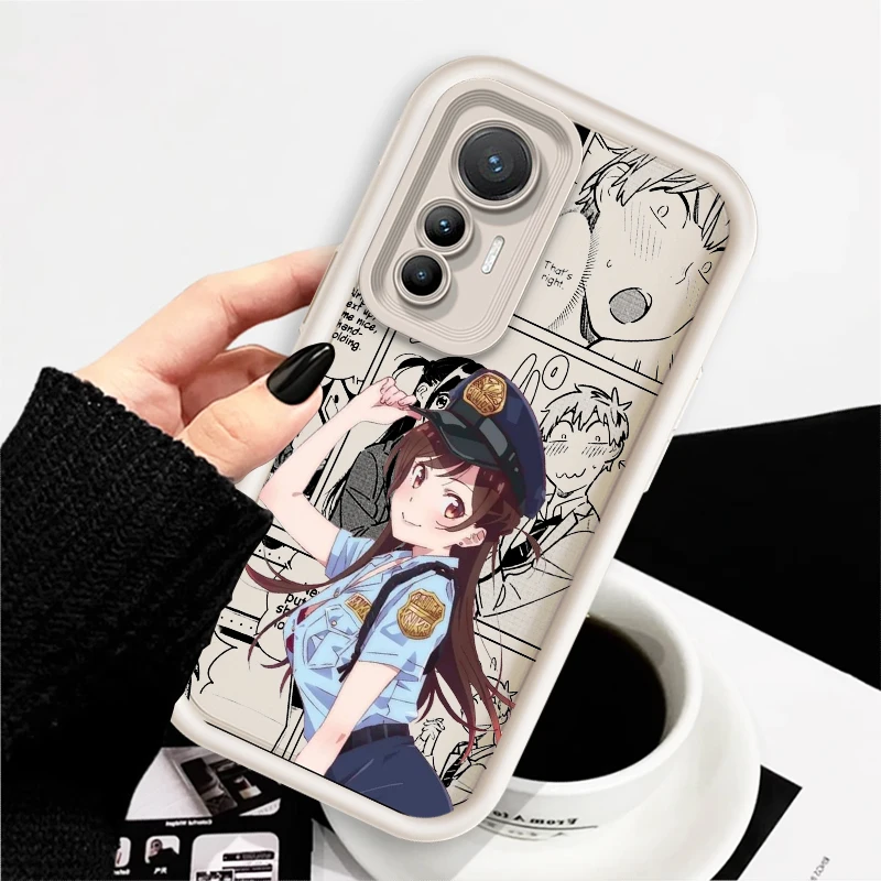 Rent A Girlfriend Anime Cute Eye Ladder For Xiaomi MI 14 12T 11 Lite Poco M3 X5 X4 F5 F4 F3 F2 GT Pro 5G Cover Phone Case