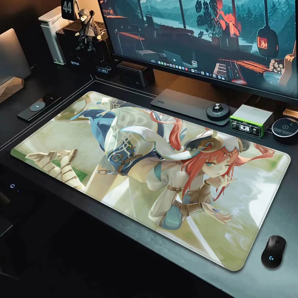 Nilou Genshin Impact Mousepad HD Printing Computer Gamers Locking Edge Non-slip Mouse Pad XXL90x40cm Keyboard PC Desk Pad