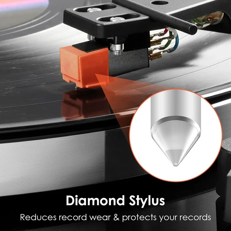 A23T Record Player Stylus Needle for ATN3600 ATN91, Diamond Turntable Replacement for Audio-Technica for AT-LP60 for AT-PL50