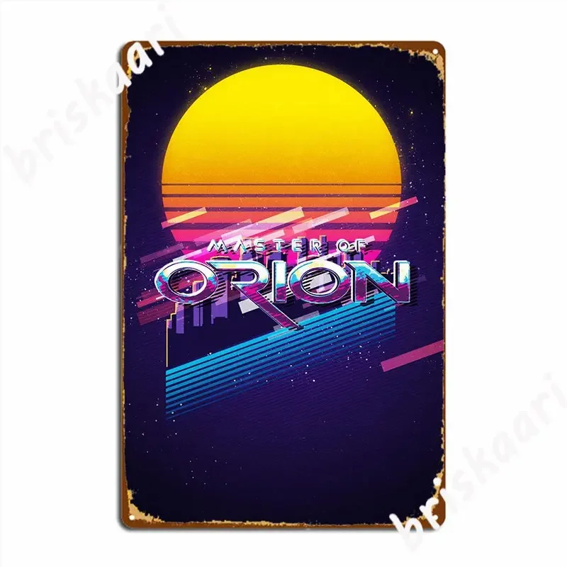 Master Of Orion Metal Sign Poster Mural Pub Personalized Tin Sign Poster