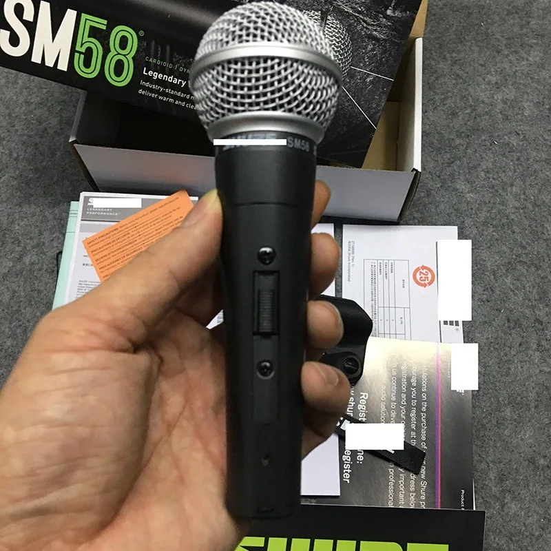 Metal SM58 cardioid Dynamic Microphone For Stage Singing Professional Wired for Shure Karaoke BBOX Recording Vocal