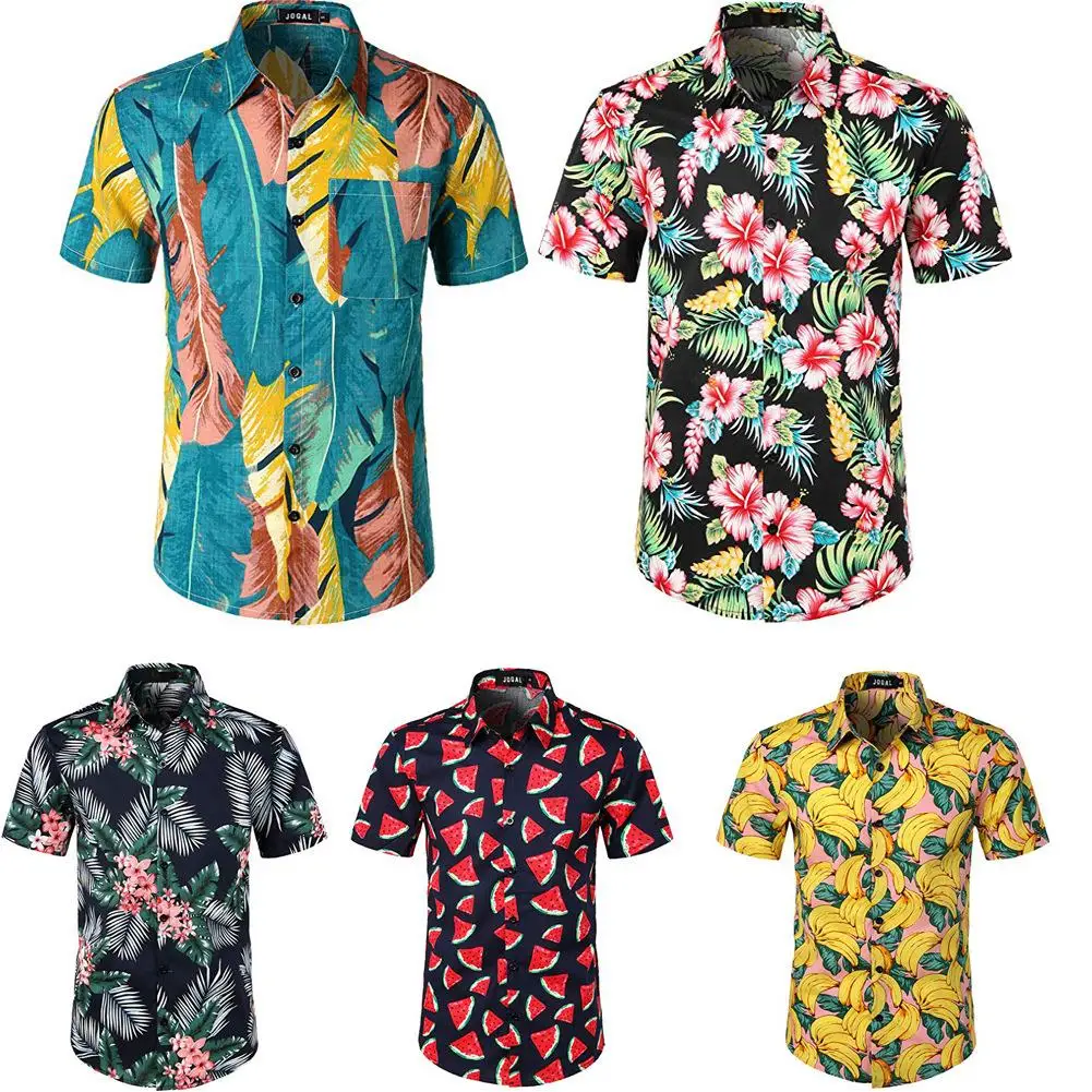 

Men's Beach Formal Short Sleeve Shirt British Style Printed Thin Material Summer 2015 Deformation Resistant Inner Wear