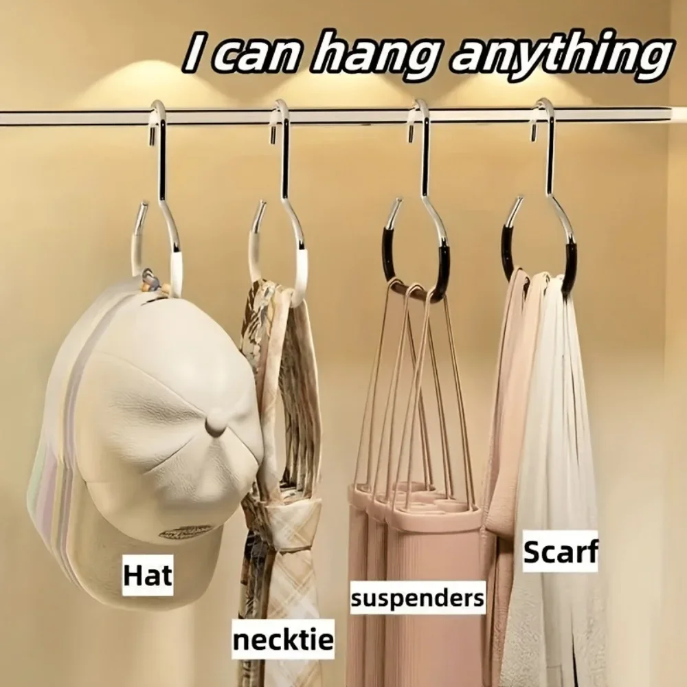 Non marking non slip hat storage hook, scarf, towel, tie hanging rack, brand new high-quality and durable circular hat rack