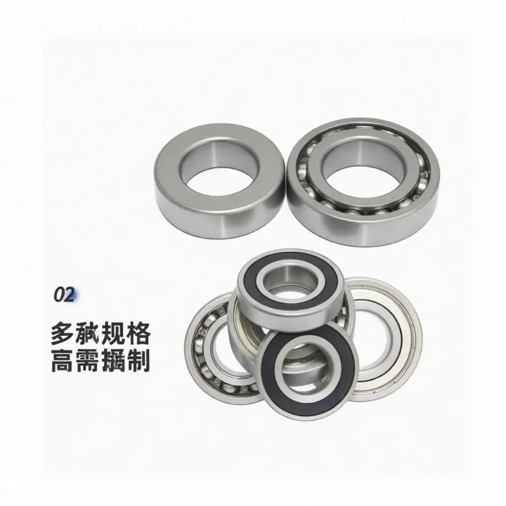 High Performance Radial Ball Bearing For HRB 6200 Series Steel Deep Groove Industrial Machine Motor Power Transmission Part