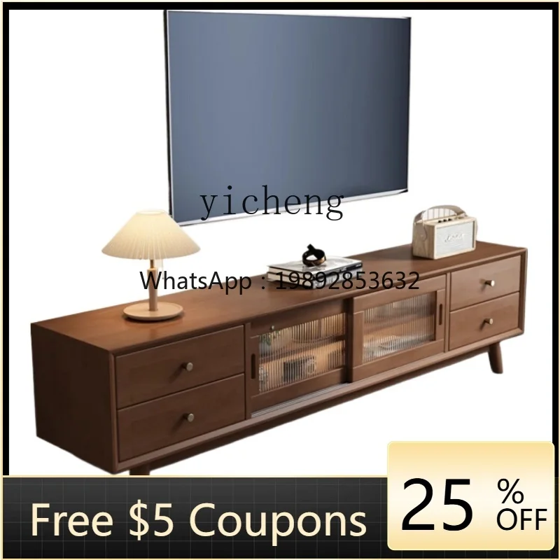 Zf Solid Wood Tv Ca… - image