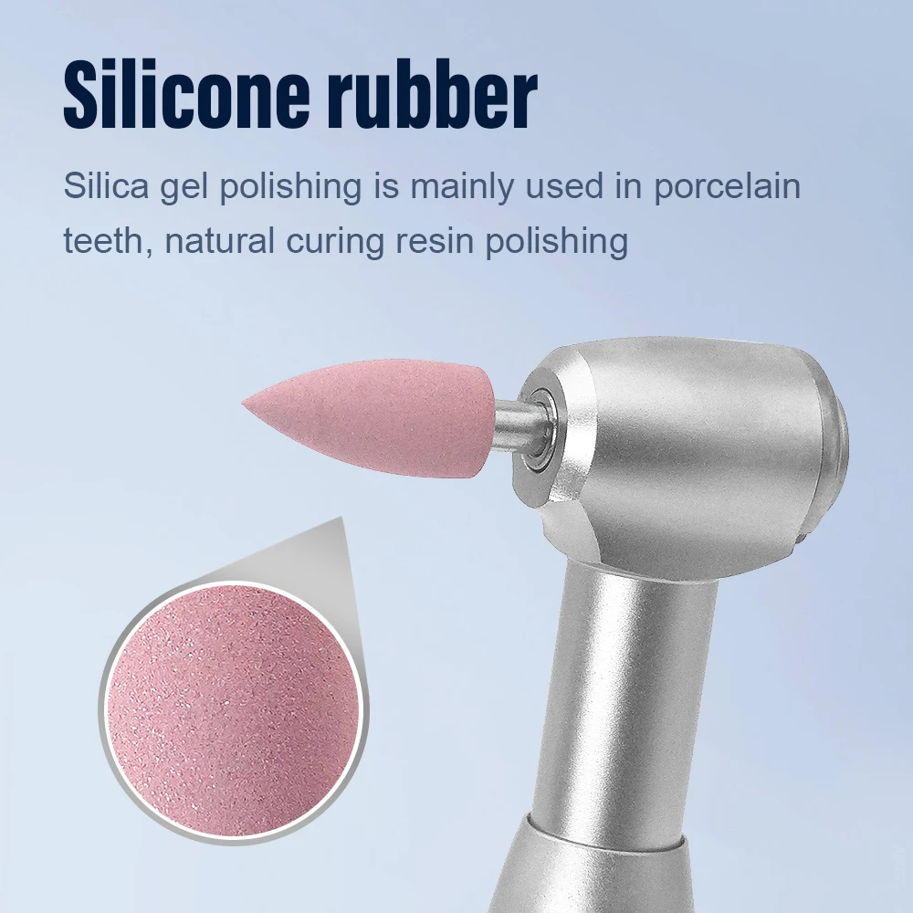 

JINGT Стоматологические силиконовые шлифовальные головки с высокой эффективностью полировки, совместимые с большинством редукционных наконечников (12/10 шт. розового/серого/синего цвета)