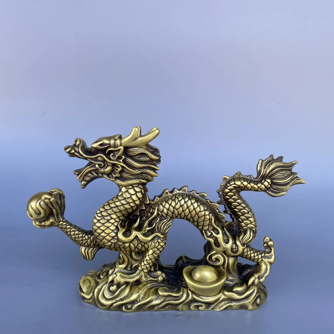 

Boutique Home crafts Pure Copper Dragon With Exquisite Workmanship and Beautiful Appearance Suitable for Collection