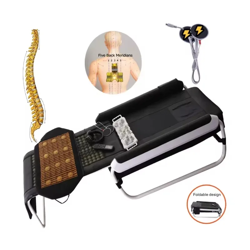 Lumbar Traction Heat Therapy Stretcher Chiropractic De Masaje Jade Thermal Infrared Massage Bed