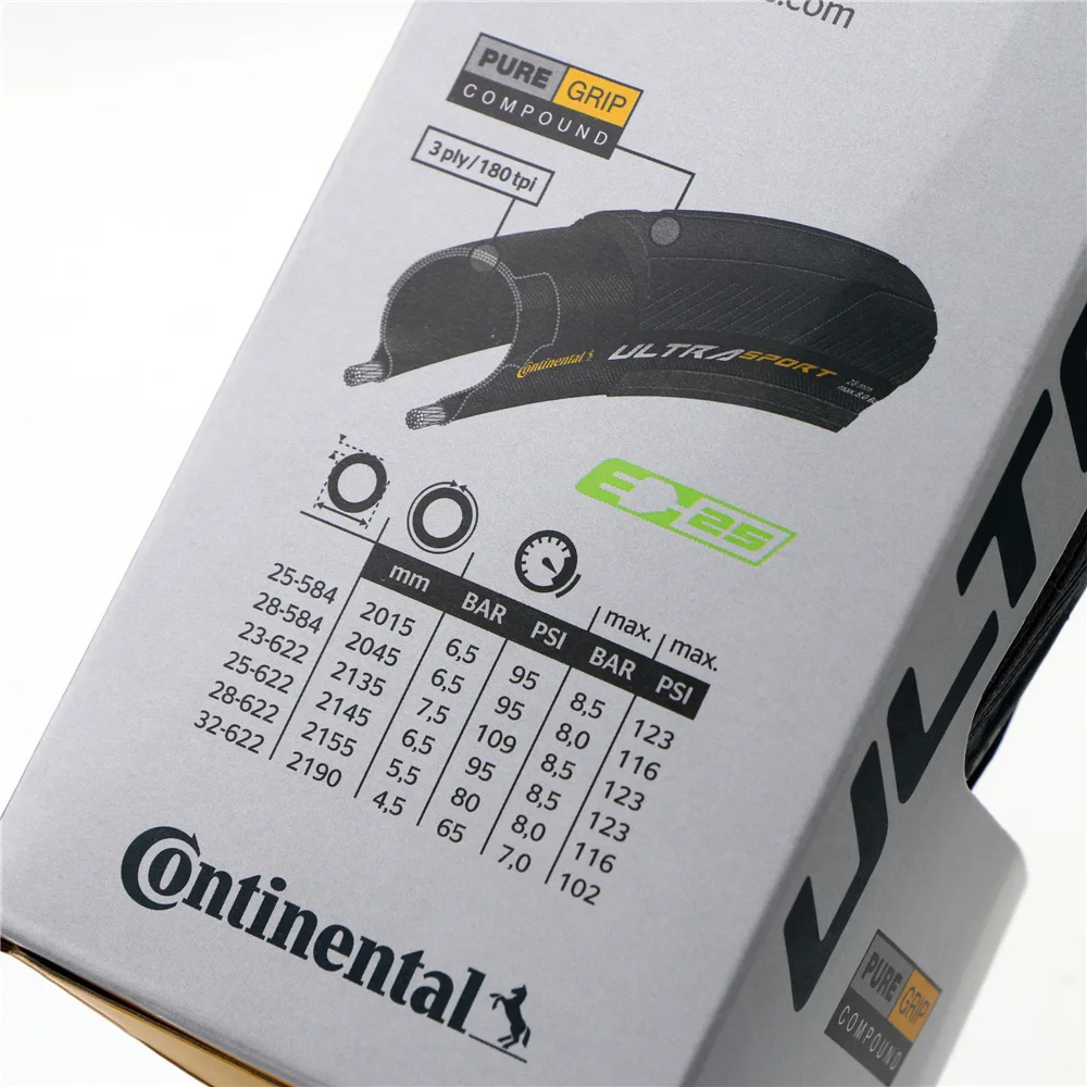 Continental ULTRA SPORT Ⅲ Original Anti Puncture Competition Grade Road Tire Beginner Training Folding Road Tyre 700x23/25/28C