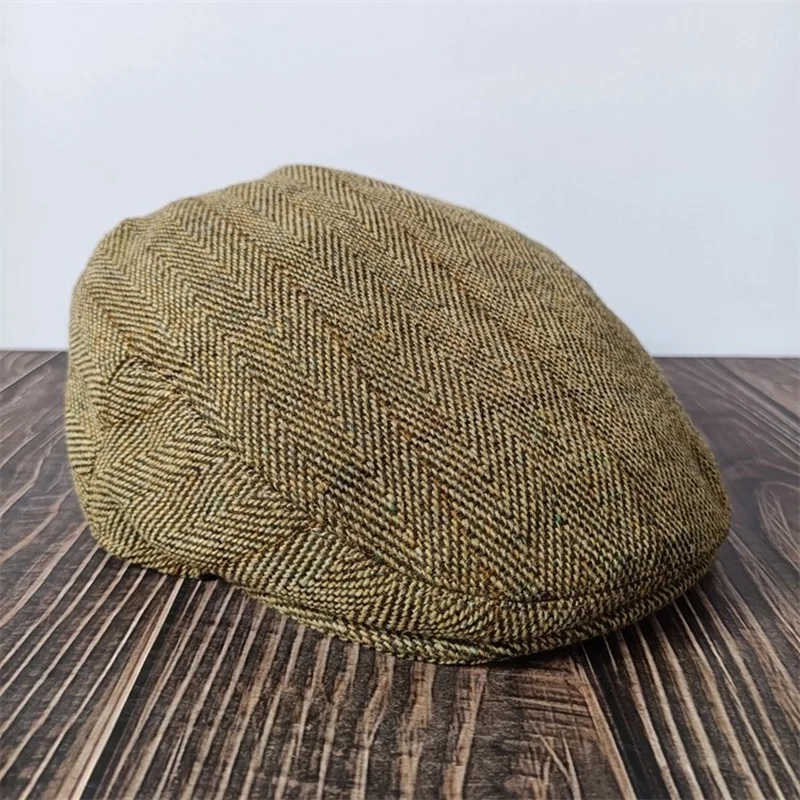 หมวกแก๊ปทรงบอสตันลายสก็อต - รุ่น Wool Slainte Patchwork Edition - Derby Tweed Single Panel Newsboy Cap สำหรับผู้ชาย - Patchwork ขนาด 50-60 ซม.