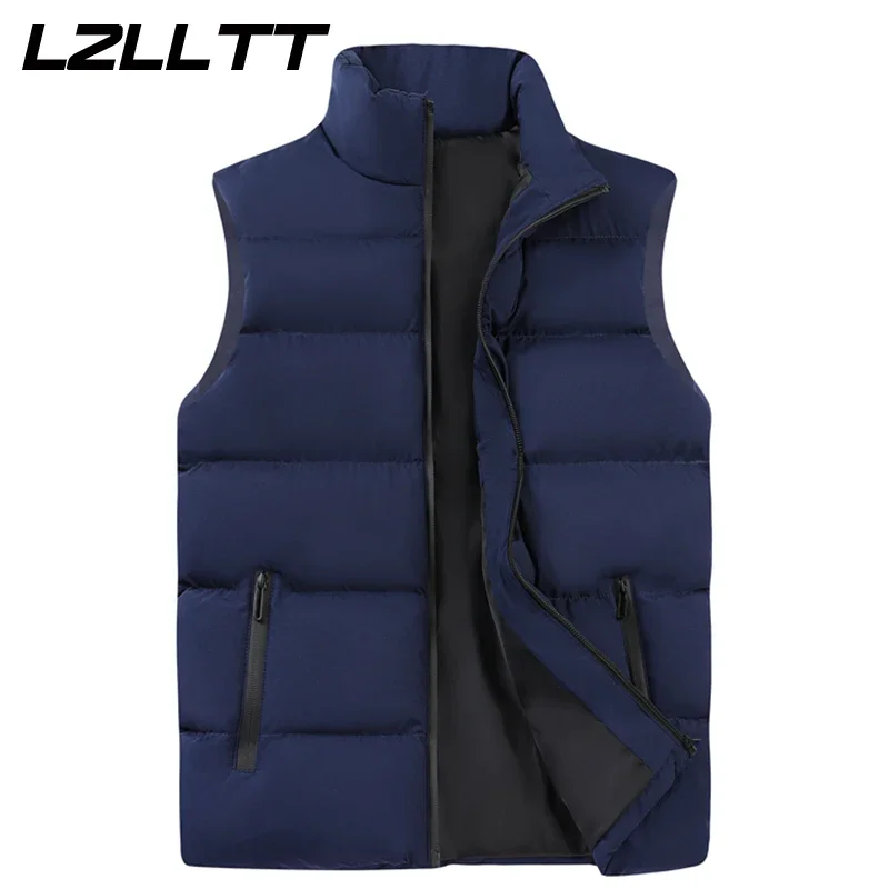 

Spring Men Autumn Casual Sleeveless Vests Jacket Mens Warm Thicken Waistcoat Men Fashion Fashion Outwear Vest Jackets Male