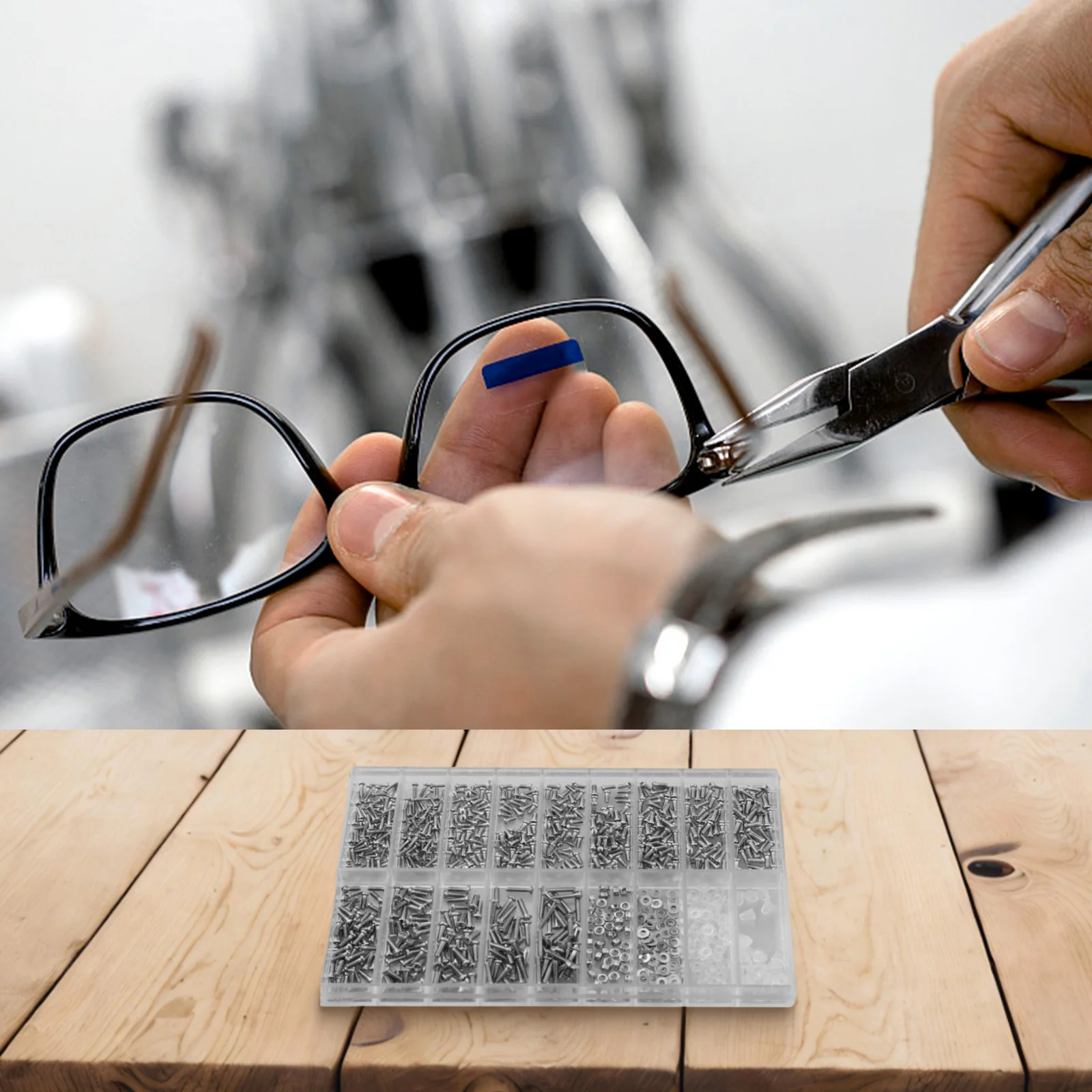 

Home Repair DIY Projects Eyeglasses Repair Kit Eyewear Repair Set Eyeglass Screws Miniature Screw Set Meets Daily Use Needs