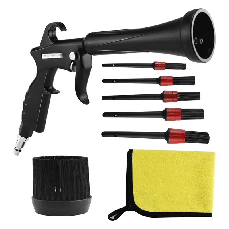 

Прочная насадка для очистки воздуха с резиновой защитой и латунной регулируемой насадкой для воздушного потока Воздушная насадка для компрессора Пневматический инструмент