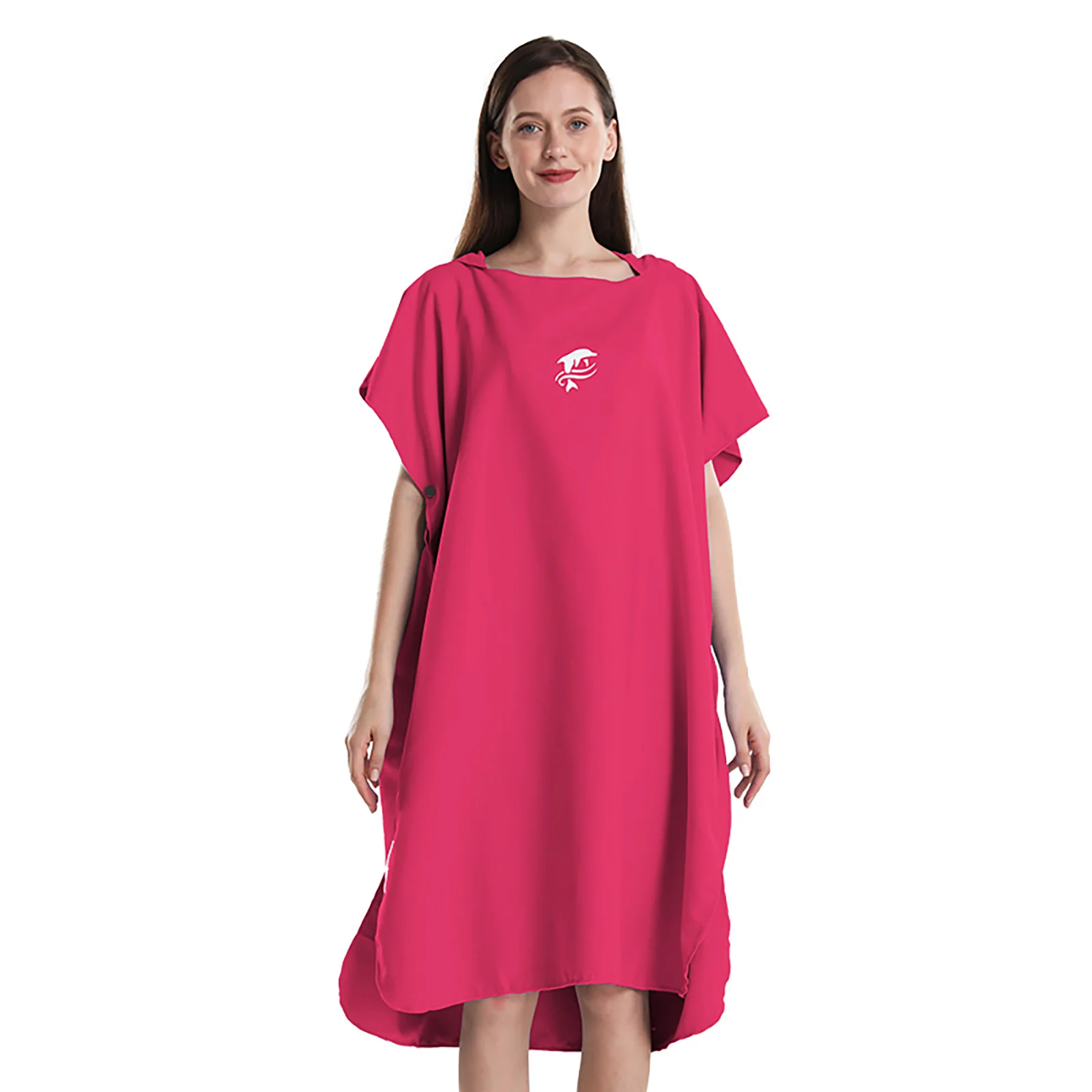 Serviette poncho de surf unisexe, peignoir en microcarence, pour surf, natation, plage