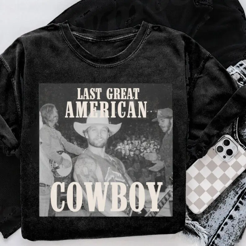 

Новинка Zach Bryan Last Great American Cowboy Cotton унисекс S-5XL рубашка NW02_28