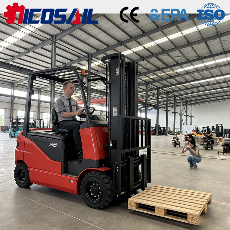 Nicosail 1.5 Ton Electric Forklift CE Approved Easy to Control Energy Saving for Workshop Material Handling