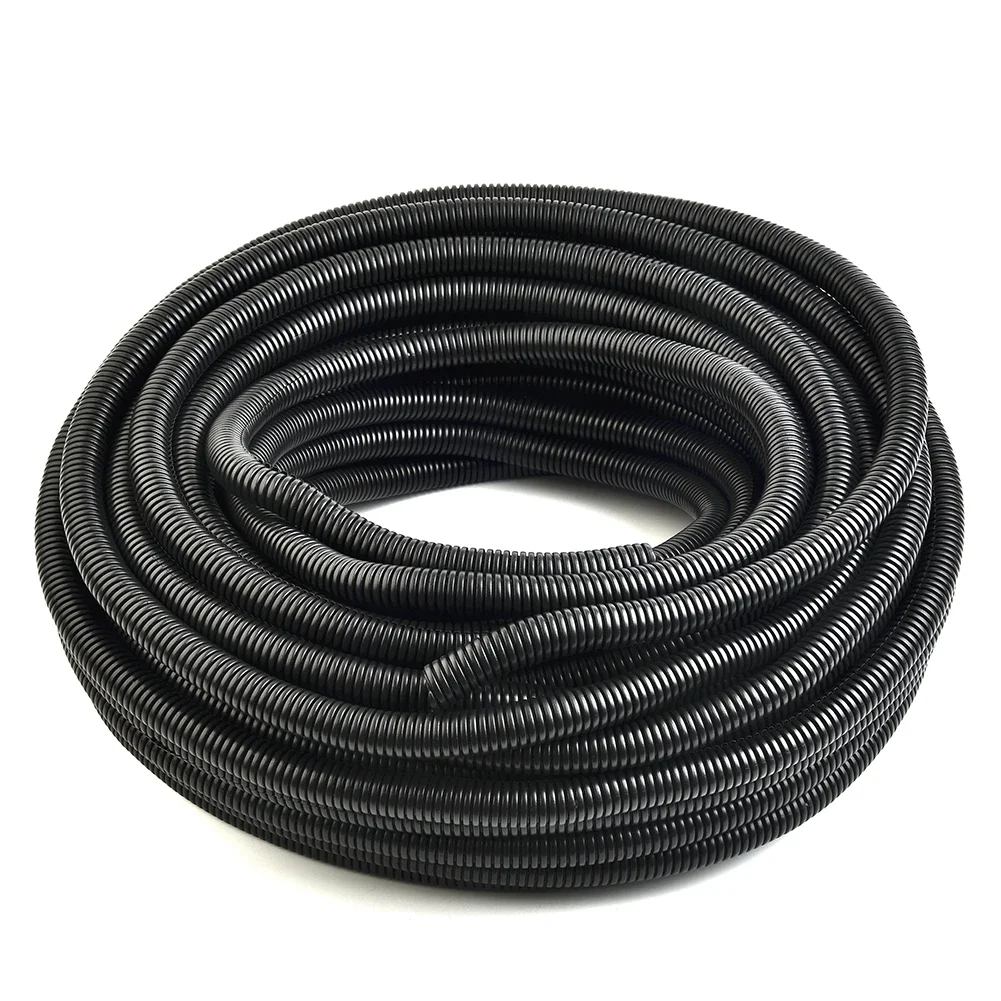 1pc 98ft Split Wire  Conduit Tubing Black Sleeve Tube Pipe Cable Protection  1/2