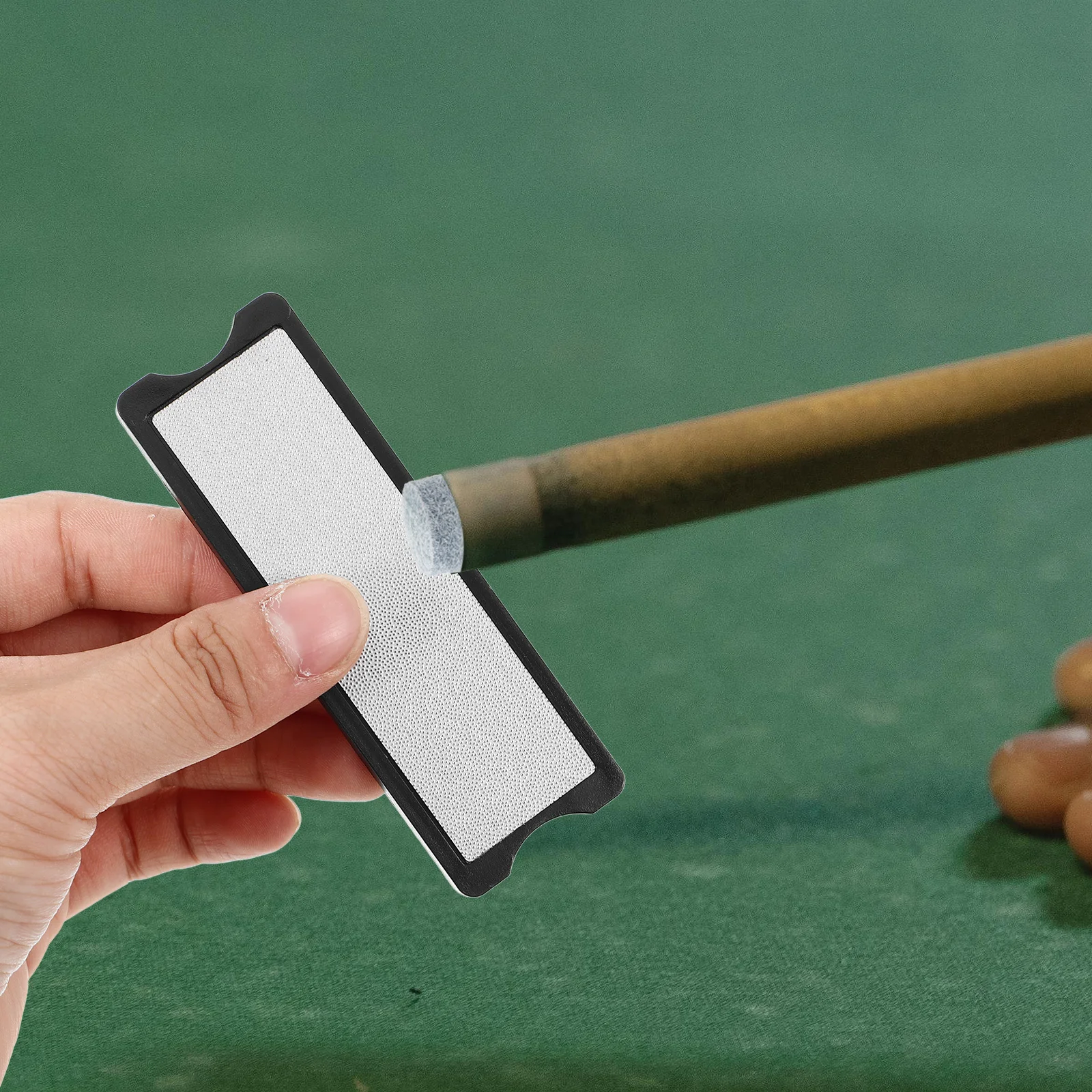 

Pool Cue Tip Shaper Dual Sided File Cue Tips Maintenance Repair Tool for Billiard Snooker Accessories Pool Tip Shaper