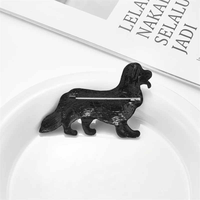 MEYRROYU Lovely Red Blue Dog Shape Women\'s Brooch Pins Enamel Cute Animal Woman Brooches Casual Jewelry Gifts