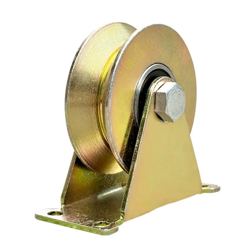 1PC Stainless Steel U/V-shaped Pulley Thickened Plating Color Track Wheel Sliding Door Bearing Rollers Home Hardware