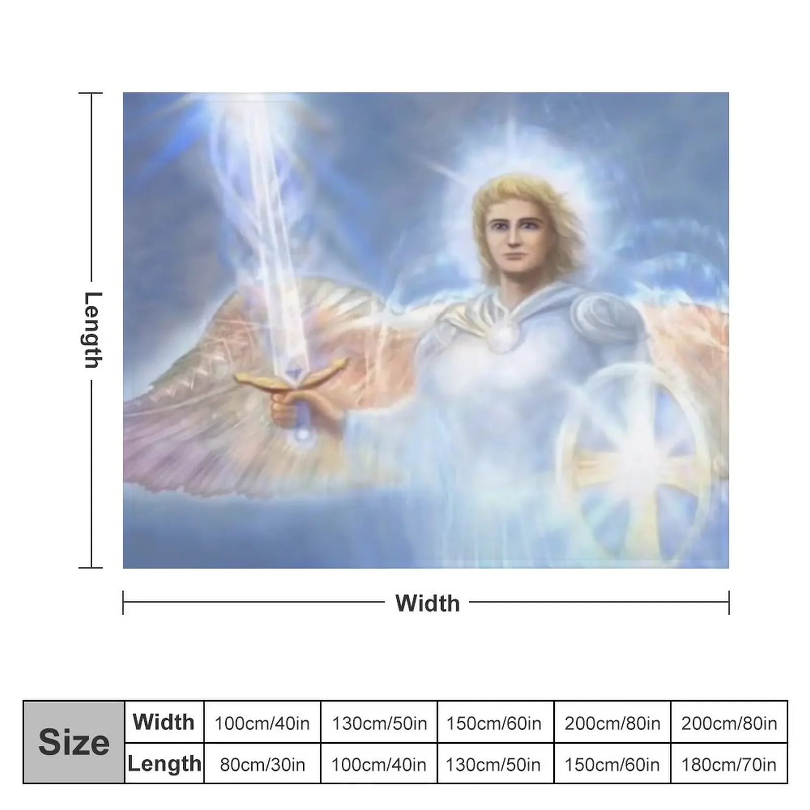 Saint Michael The Archangel Throw Blanket christmas decoration Flannels Blankets