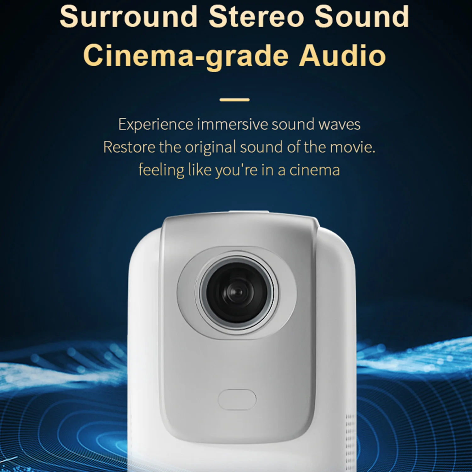 جهاز عرض WESOPRO الذكي الصغير المخفي للرفع 4K محمول مع واي فاي 6 بلوتوث 5.0 أندرويد 13 مسرح منزلي كيستون تلقائي #3