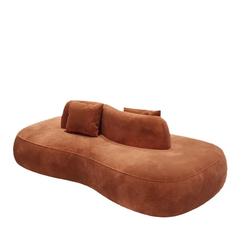 Nordic fabric double-sided sofa beauty salon clothing store shoe store rest area reception shoe change sofa