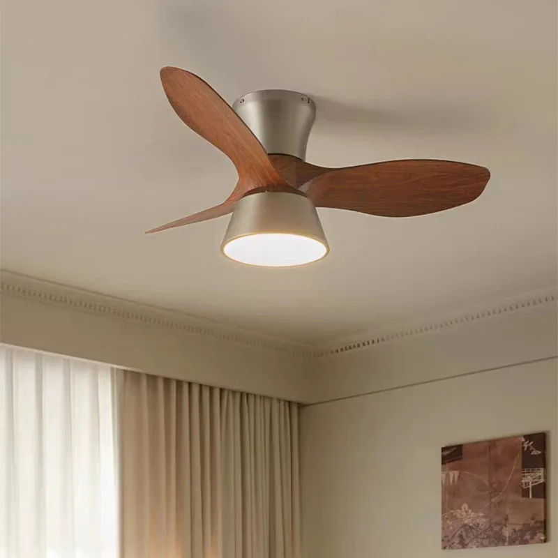 Vintage Fan with Inverter and Light Ceiling Fan for Dining Room Living Room Bedroom Study Electric Fan Light Combo for Home