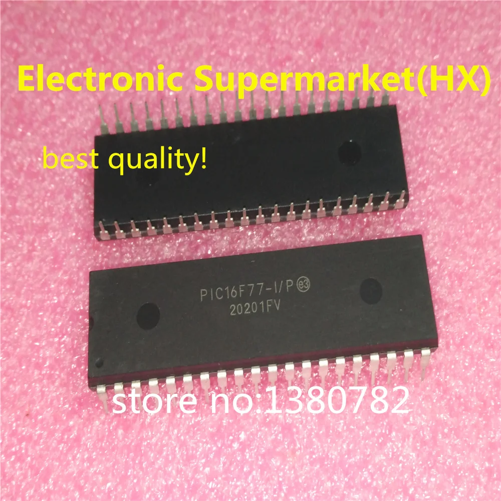 

Free Shipping 10pcs/lots PIC16F77-I/P DIP-40 IC In stock!