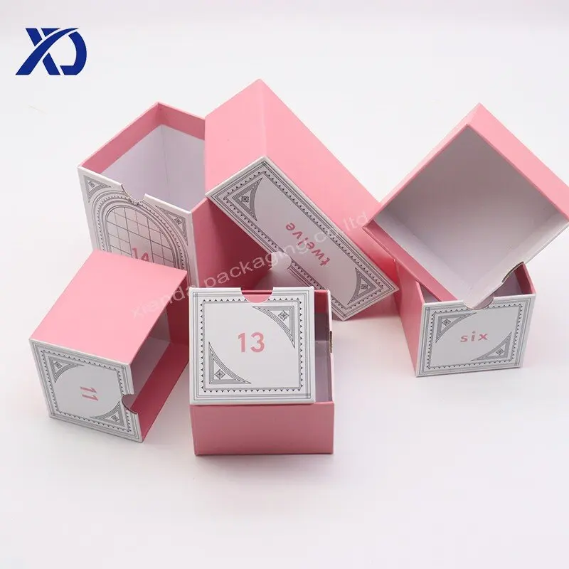 Customization.Customization.Personalized 30-Day Beauty Paper Christmas Advent Calendar Box Embossed Printing for Cream Perfume M